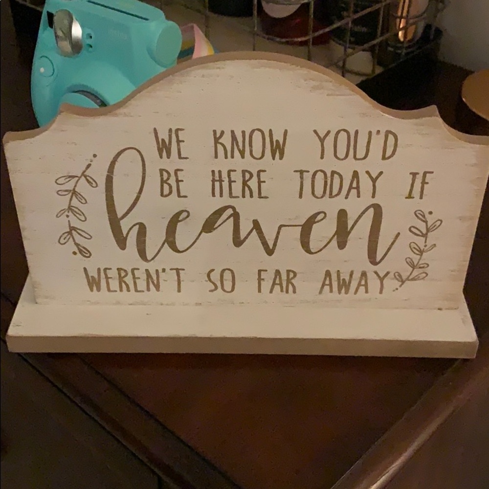 Rememberance table/memorial table wedding sign